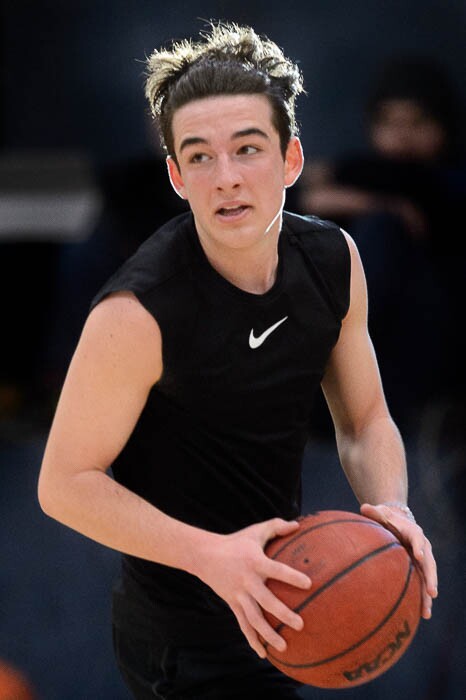 (Trent Nelson | The Salt Lake Tribune)  Intermountain Christian's Brayden Stoddard at practice in Salt Lake City on Thursday Jan. 3, 2019.
