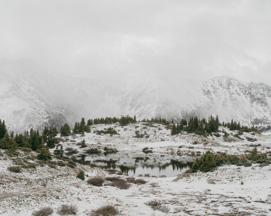 (Benjamin Rasmussen | The New York Times) Snow in the mountains near Loveland Pass, Colo., where the winter snowpack has melted unusually fast this year, June 19, 2020. The Southwest has been mired in drought for most of the past two decades, with heat and dryness — made all the worse by climate change — so persistent that some researchers say the region is now in a megadrought.