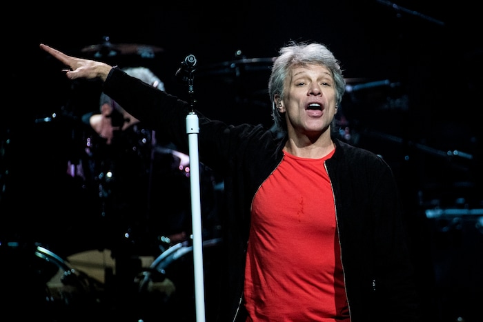 (Chris Detrick | The Salt Lake Tribune) Jon Bon Jovi performs during the 'This House Is Not for Sale' Tour at Vivint Smart Home Arena Friday, March 16, 2018.
