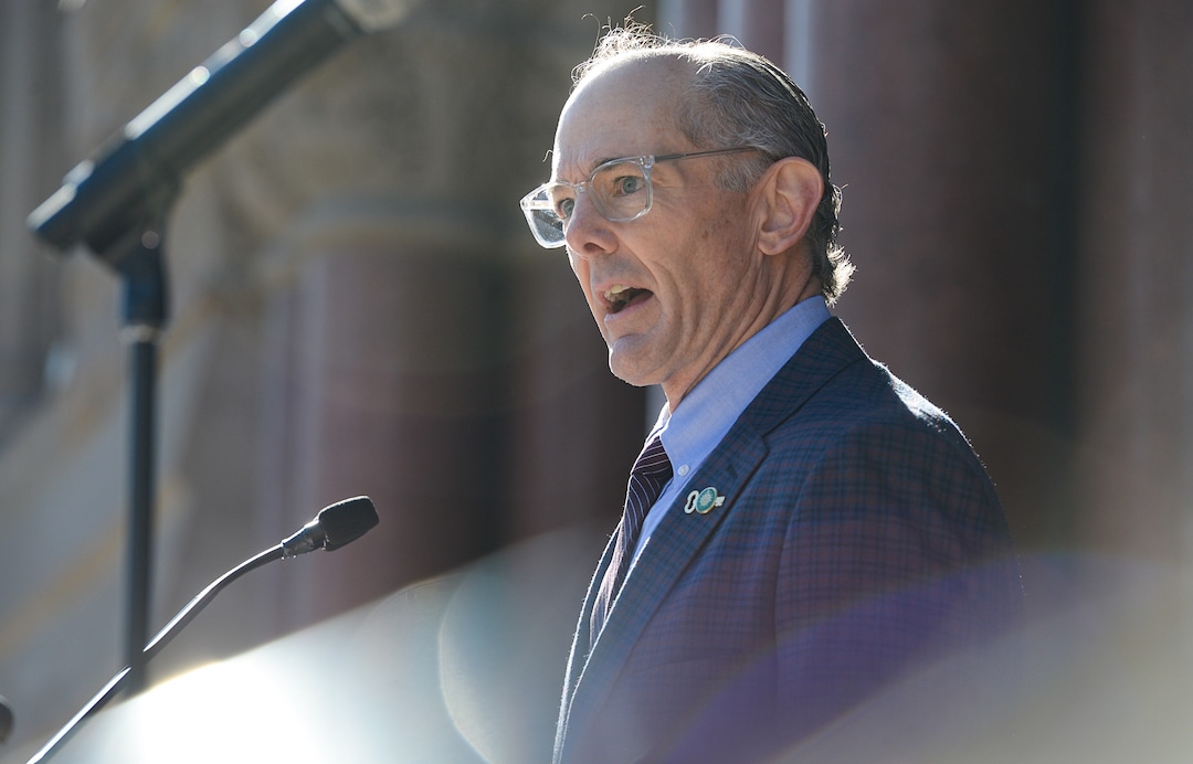 (Francisco Kjolseth  |  The Salt Lake Tribune) Daniel E. Dugan, delivers his opening remarks after being sworn in as District 6 Councilman at Salt Lake City Hall on Monday, Jan. 6, 2020.