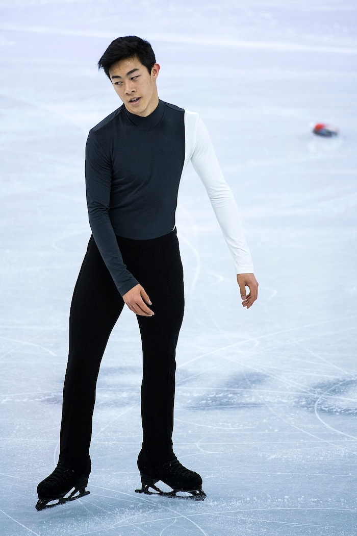(Chris Detrick  |  The Salt Lake Tribune)  Salt Lake City's Nathan Chen after competing in the Men Single Skating Short Program at Gangneung Ice Arena during the Pyeongchang 2018 Winter Olympics Friday, Feb. 16, 2018. Chen finished with a score of 82.27.