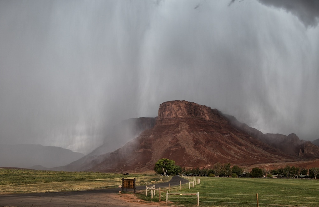 (File photo by Ron Drake) Rain falls on Sorrel River Ranch Resort. The state has effectively shuttered the business due to water quality concerns.