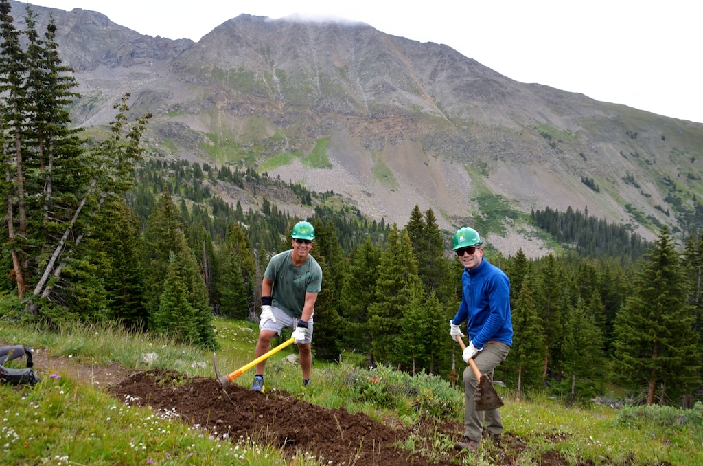 (Matt Smith | Writers on the Range) Collegiate Peaks Wilderness, Gunnison County, Jeff Miller and Dave Marston.
