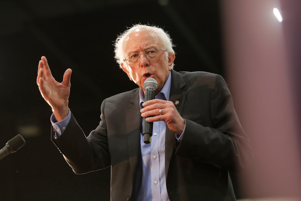 Democratic presidential candidate, Sen. Bernie Sanders, I-Vt., speaks at a campaign event in Myrtle Beach, S.C., Wednesday, Feb. 26, 2020. (AP Photo/Gerald Herbert)