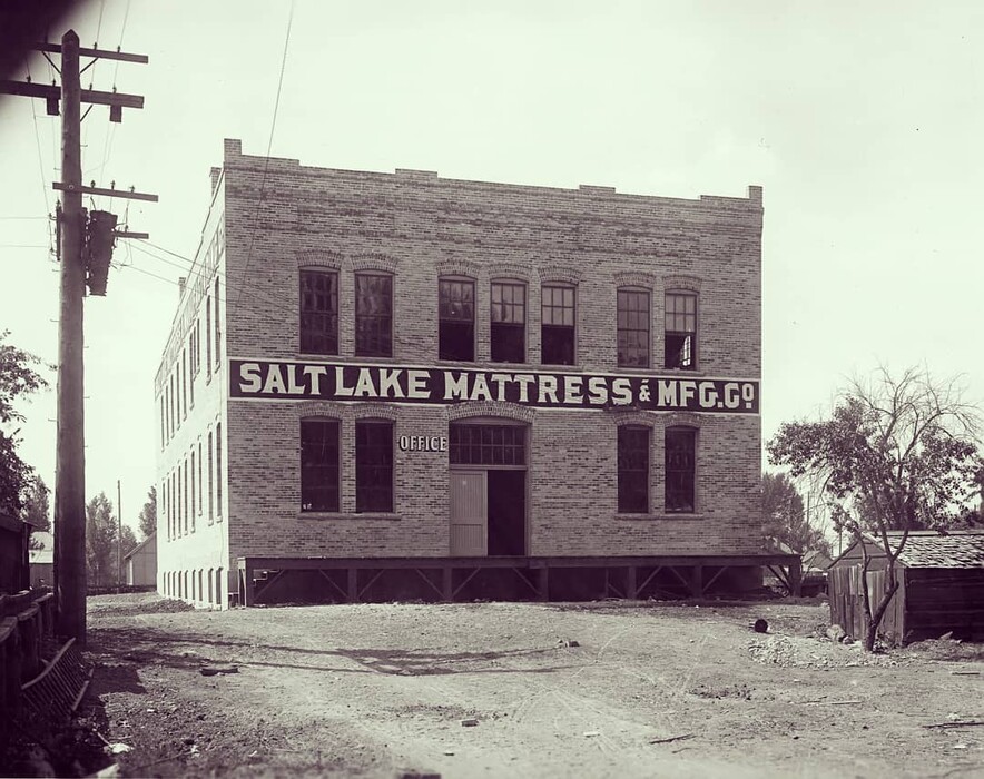 (Photo from Utah State History Collection)

Salt Lake Mattress & Manufacturing Co., Aug. 13, 1907