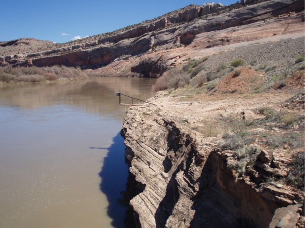 (U.S. Geological Survey) The Colorado River near Cisco. A proposed change to a Green River water right could allow some of the water to be used for a planned residential community here.