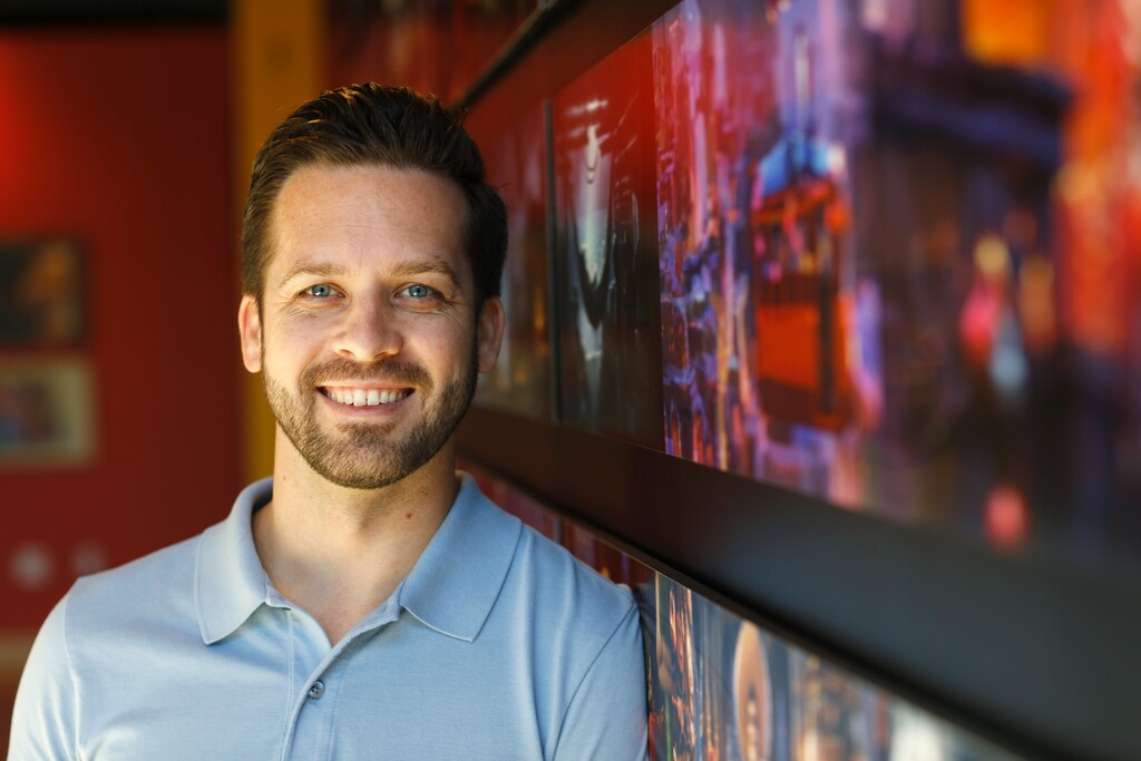 (Deborah Coleman  | Pixar Animation Studios) Emron Grover, who grew up in Draper, Utah, and graduated from Brigham Young University, is "cloth lead" on Pixar's "Coco," which opens in theaters nationwide on Wednesday, Nov. 22. He's photographed here at Pixar's headquarters in Emeryville, Calif.