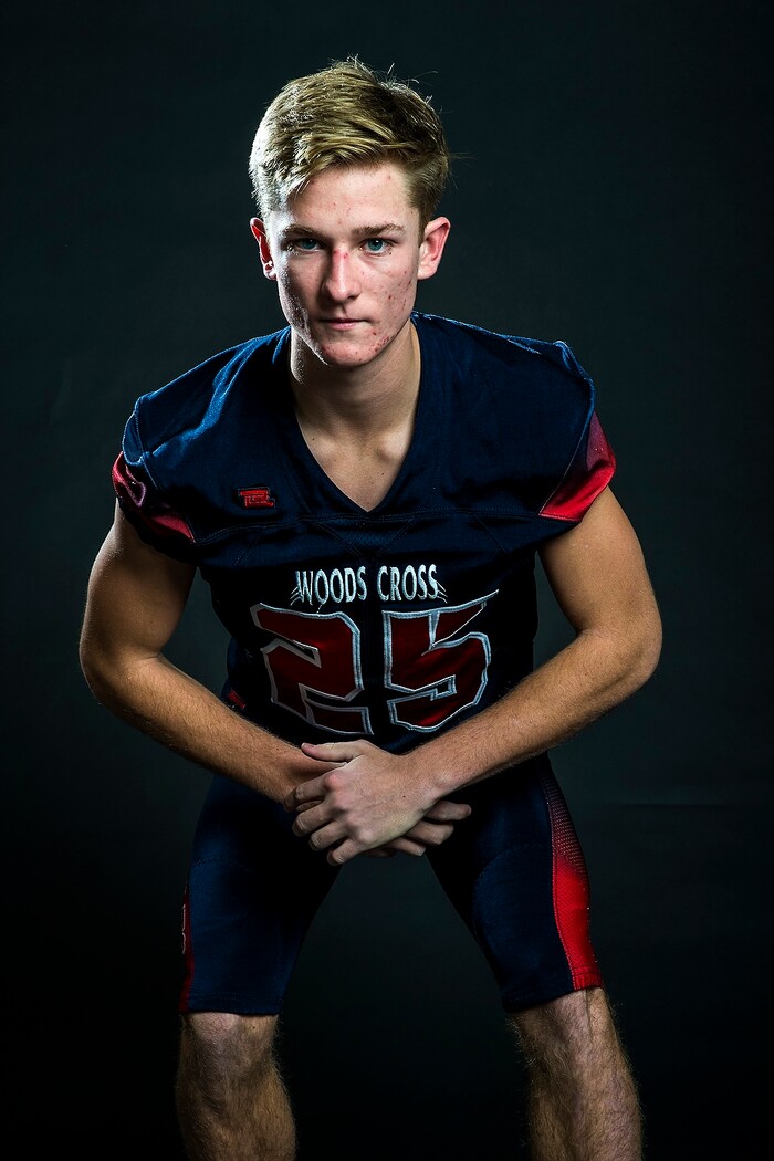 (Chris Detrick | The Salt Lake Tribune) Woods Cross' Nick Howe poses for a portrait Friday, December 15, 2017.