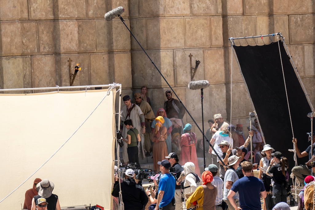 (Rick Egan | The Salt Lake Tribune) Season 6 of The Chosen is filmed on a set at The Church of Jesus Christ of Latter-day Saints’ Motion Picture Studios South Campus, in Goshen in southern Utah County in 2025. The first teaser trailer for Season 6, which depicts Jesus' trial and crucifixion, was released Monday, July 27, 2026.

