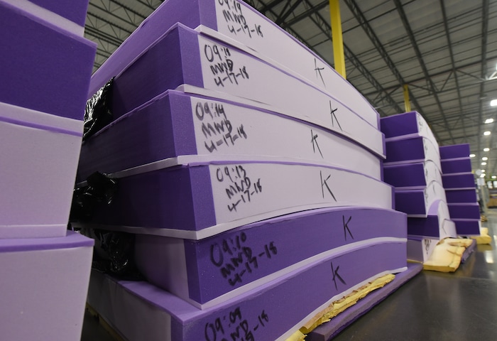 (Francisco Kjolseth | The Salt Lake Tribune)  Purple, an Alpine based company that has developed tech to manufacture flexible mattresses at a plant in Grantsville, is among many Utah companies that are categorized as important "high growth" companies in Utah and Salt Lake counties. Those two counties are among the top six nationally in producing companies that are generating multiple jobs and considerable revenue.