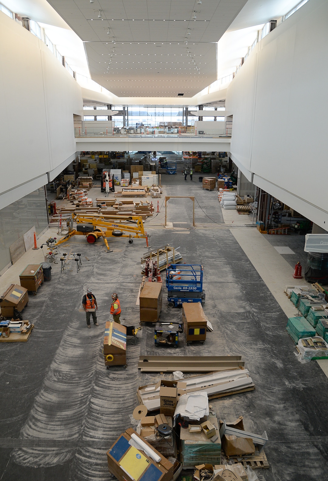 (Francisco Kjolseth  |  The Salt Lake Tribune) Crews continue their work in the first phase of construction of the Salt Lake City International Airport on Wednesday, May 20, 2020.