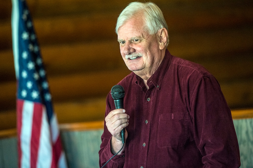 Chris Detrick  |  The Salt Lake TribuneSalt Lake Tribune's Paul Rolly speaks at Totem's in Salt Lake City Tuesday September 8, 2015.  Unified Police Department  Sergeant James Morton was recognized as the Footprinter's Association  Law Enforcement Officer of the Year. This honor is also known as the Robert J. OÕNeill award. 