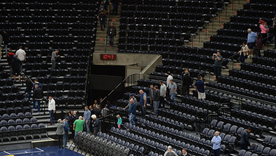 (Francisco Kjolseth  |  The Salt Lake Tribune)  The Jazz unveil renovations for the arena, starting with the J-Note statue and then offering self-guided tours of the venue on Tuesday, Sept. 26, 2017. The arena features new seats, new concourse areas, new anchor restaurants and open spaces for more social experiences at Jazz games and events.