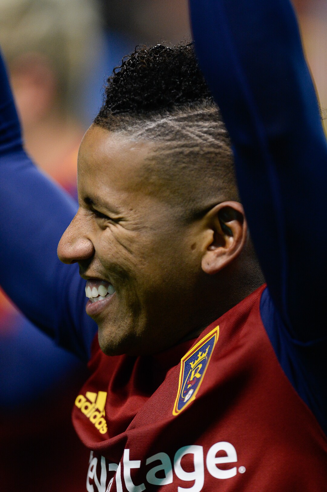 (Francisco Kjolseth  |  The Salt Lake Tribune)  Real Salt Lake forward Joao Plata (10) celebrates with the fans following a 2-1 win as Real Salt Lake and the Portland Timbers played in their first MLS playoff game at Rio Tinto Stadium in Sandy, Utah on Saturday, Oct. 19, 2019.