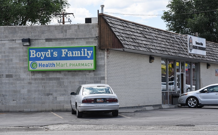 (Francisco Kjolseth | The Salt Lake Tribune) The Boyd's Family Pharmacy in Castle Dale - the only pharmacy in the city and that of Emery County - with a population just shy of 2,000 received 4.8 million oxycodone and hydrocodone pills during a seven-year timeframe between 2006 and 2012, the fourth-highest among more than 1,000 pharmacies, according to data obtained by the Washington Post.