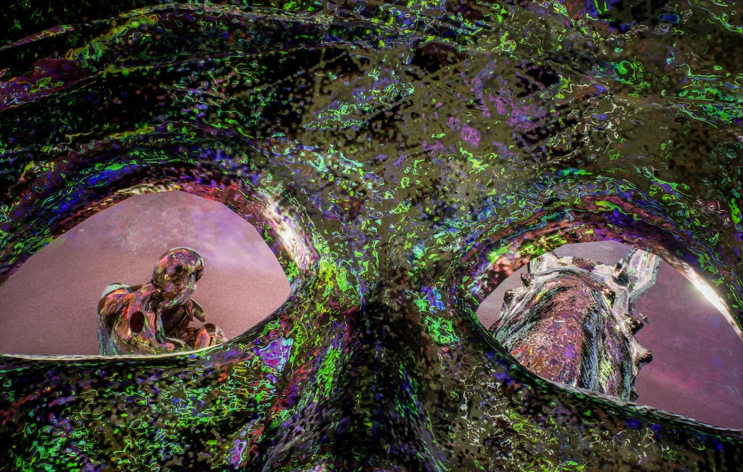 (Acute Art  |  courtesy of Sundance Institute) An image from "My Trip," by Bjarne Melgaard, an official selection of the New Frontier Exhibitions program at the 2020 Sundance Film Festival.