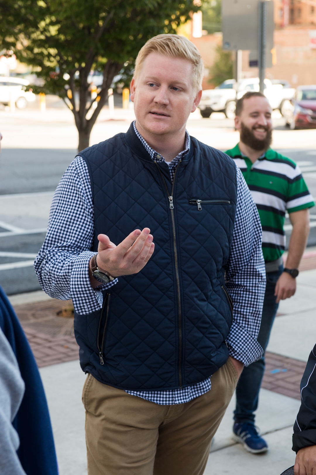 (Rick Egan  |  The Salt Lake Tribune)      Daniel Franklin, operations manager for Lime in Salt Lake City, talks about the new campaign with e-scooter companies Lime and Bird in an effort to help residents and visitors understand the rules of the sidewalk, Wednesday, Oct. 3, 2018.