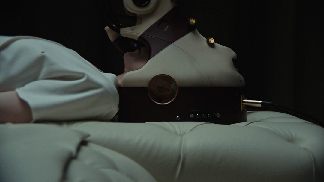 (Karim Hussain  |  Neon Films) Andrea Riseborough plays an assassin who takes over other people's bodies, in "Possessor," directed by Brandon Cronenberg.