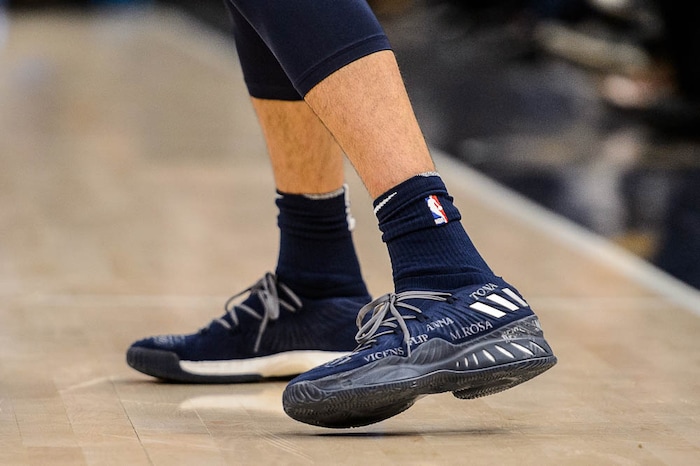 (Trent Nelson | The Salt Lake Tribune)  
Utah Jazz vs. Boston Celtics, NBA basketball in Salt Lake City, Wednesday March 28, 2018. Utah Jazz guard Ricky Rubio (3).