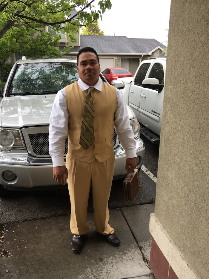 (Photo courtesy Sauelelee Manusina)  Aufanua Manusina was deported to Samoa on Tuesday, after being detained in Cache County jail for three weeks.