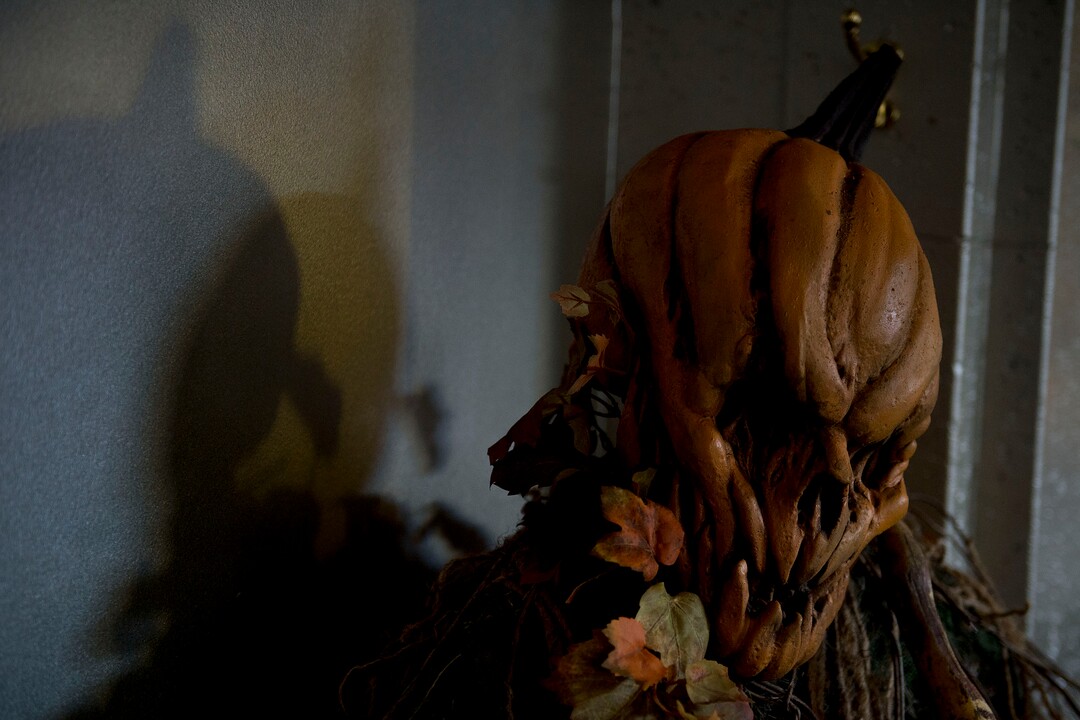 (Jeremy Harmon  |  The Salt Lake Tribune) A custom Halloween decoration is seen at the Vault Bar at Hotel Monaco on Tuesday, Oct. 15, 2019. The downtown Salt Lake City bar has partnered with Nightmare on 13th haunted house to create a Halloween themed experience for bar patrons.
