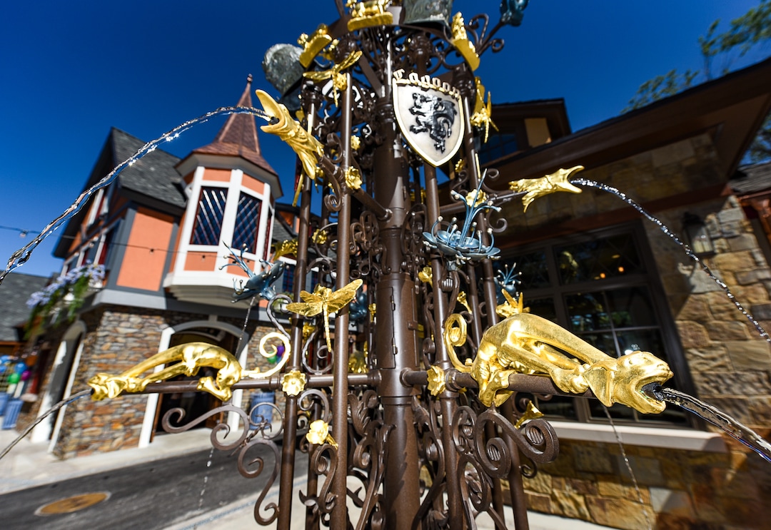 (Francisco Kjolseth  |  The Salt Lake Tribune)   Lagoon Amusement Park has opened its Bavarian-style Biergarten south of the wooden roller coaster.