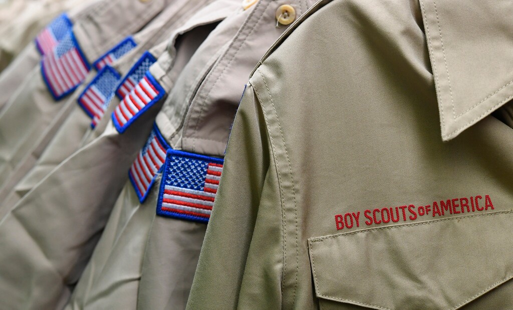 (Christopher Millette | Erie Times-News via AP, file) In this Feb. 18, 2020 file photo, Boy Scouts of America uniforms are displayed in the retail store at the headquarters for the French Creek Council of the Boy Scouts of America in Summit Township, Pa. Close to 90,000 sex-abuse claims have been filed against the Boy Scouts of America as the deadline arrived Monday, Nov. 16 for filing claims in the BSA’s bankruptcy case. The number far exceeded initial projections of lawyers across the United States who have been signing up clients in the case since the Boy Scouts filed for bankruptcy protection in February in the face of hundreds of lawsuits.