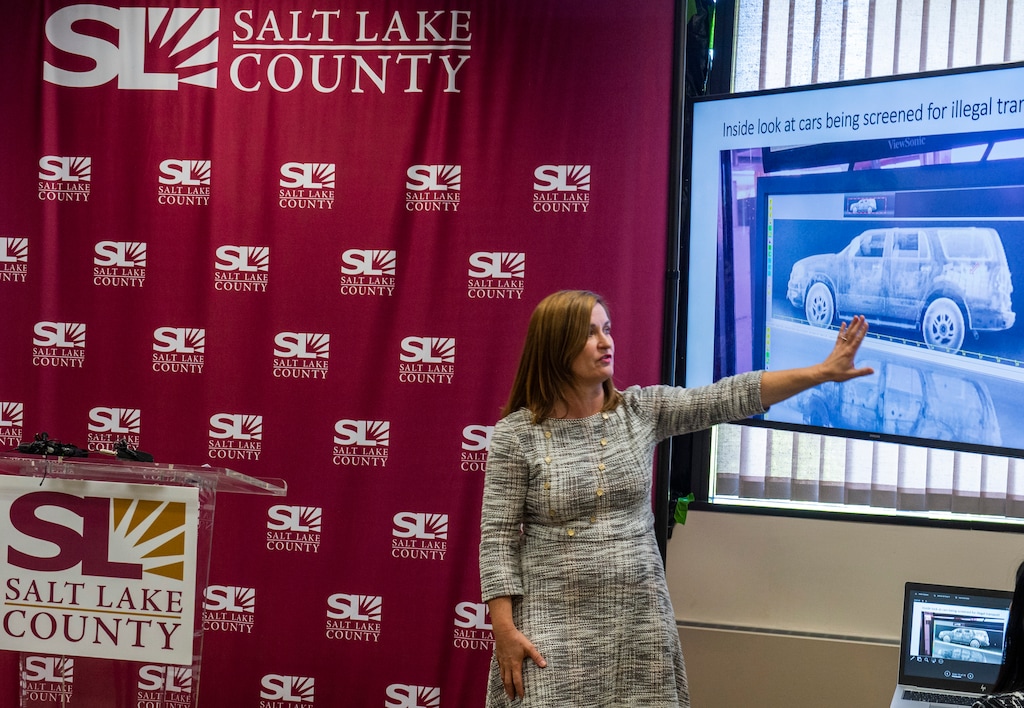 (Rick Egan  |  The Salt Lake Tribune)     Salt Lake County Mayor Jenny Wilson talks about what she learned on her recent experience at the U.S.-Mexico border. She said she witnessed firsthand that the U.S. immigration system is "broken." Thursday, Sept. 19, 2019.