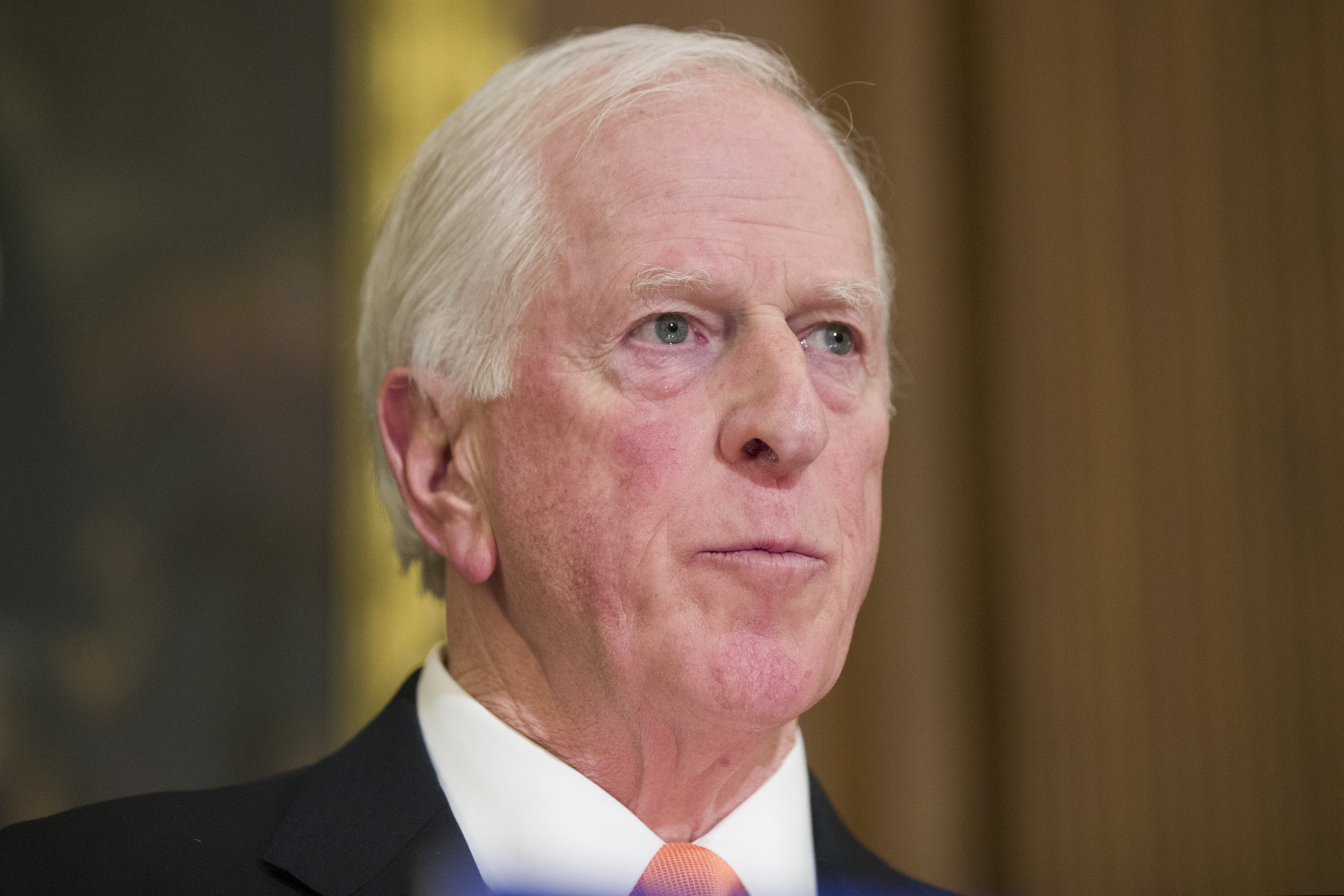 (AP Photo/Alex Brandon, File) In this Jan. 8, 2019, file photo Rep. Mike Thompson, D-Calif., pauses while speaking during a news conference to announce the introduction of bipartisan legislation to expand background checks for sales and transfers of firearms, on Capitol Hill in Washington. The Democratic-controlled House on Wednesday approved a measure requiring federal background checks for all firearms sales and transfers, the first major gun control legislation considered by Congress in nearly 25 years.