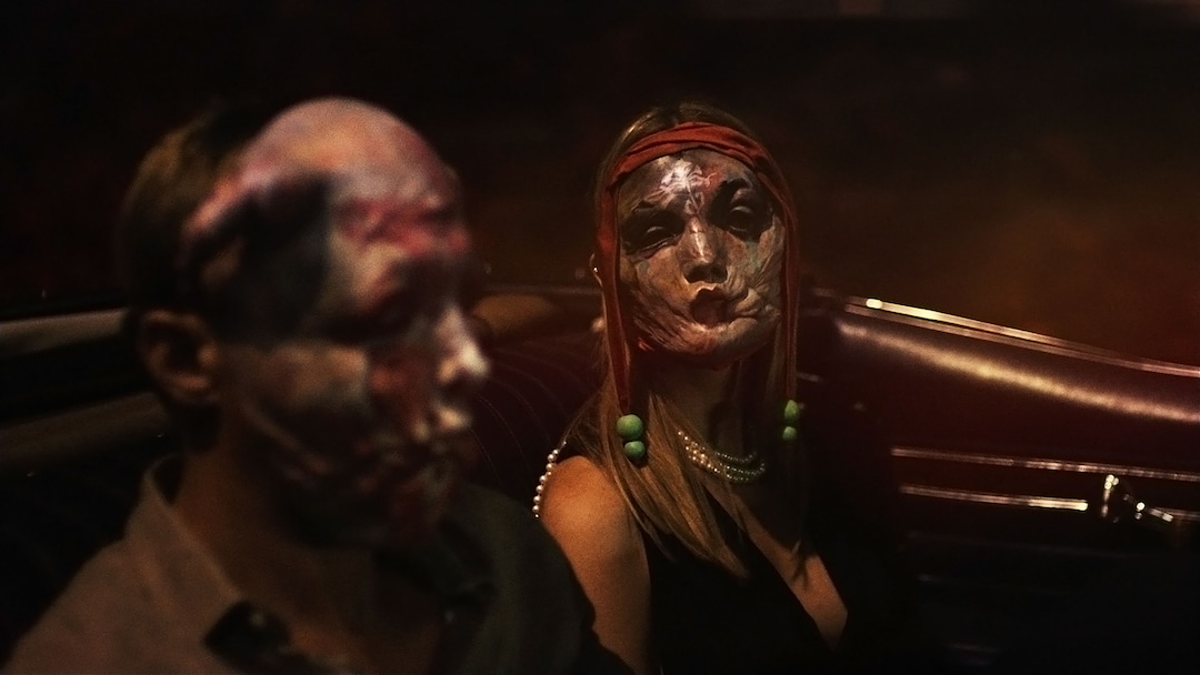 (Neon) An image from director Cronenberg's "Infinity Pool," an official selection of the Midnight section at the 2023 Sundance Film Festival.
