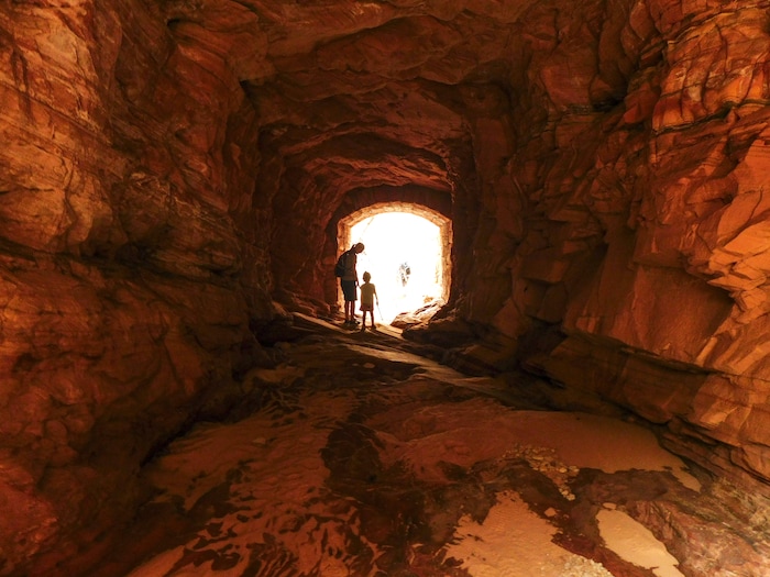 Erin Alberty | The Salt Lake Tribune
Many Pools is a beautiful, family-friendly hike with little traffic and great educational value in Zion National Park.