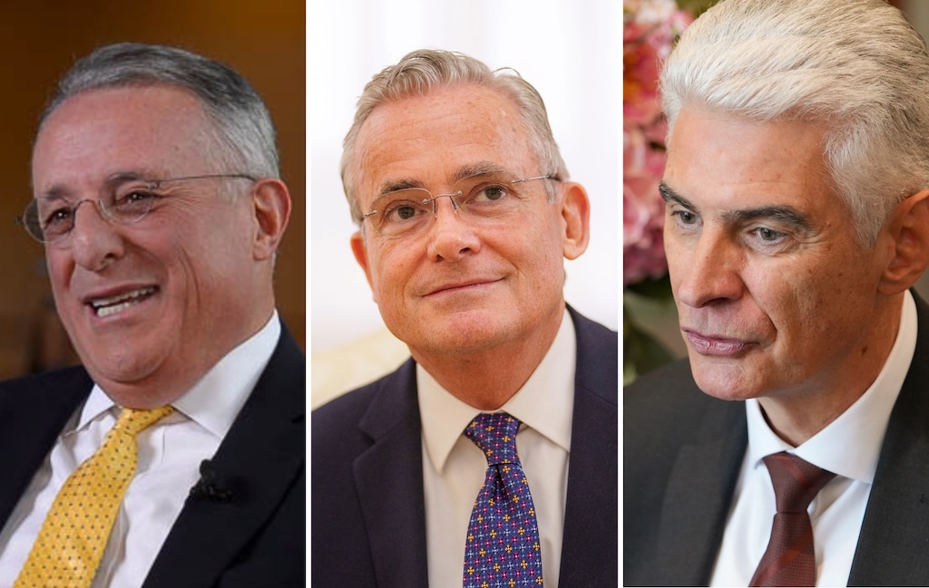 (The Salt Lake Tribune) From left, Latter-day Saint apostles Ulisses Soares, Patrick Kearon and Gérald Caussé. None of them uses a middle initial.