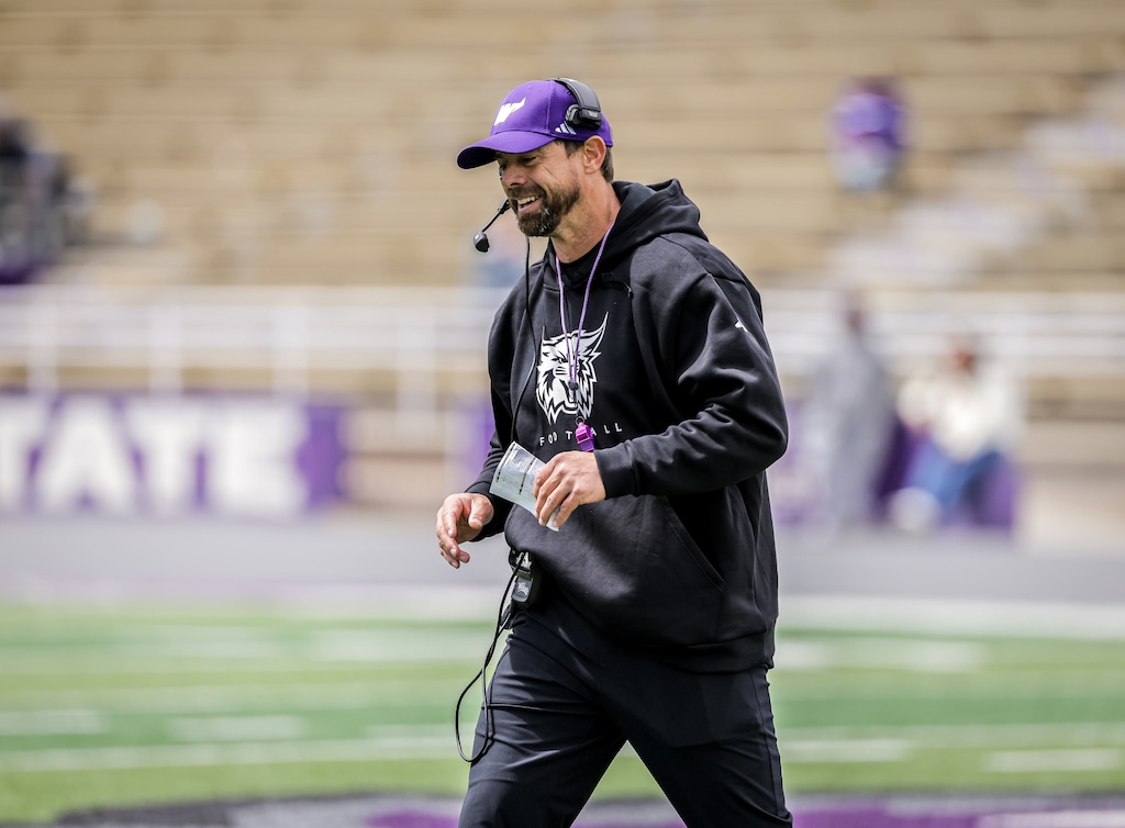 (Robert Casey | Weber State) Weber State coach Eric Kjar is looking to turn the Wildcats back into an FCS contender.