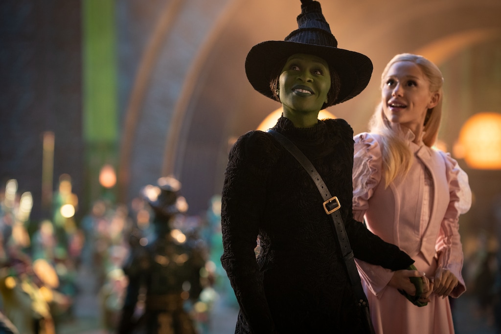 (Universal Pictures) Cynthia Erivo, left, plays Elphaba, and Ariana Grande is Glinda in the movie version of the musical "Wicked." The Gregory Maguire novel that inspired the Broadway musical and its film adaptation has been banned from Utah public schools, the Utah State Board of Education announced on Jan. 5, 2026.
