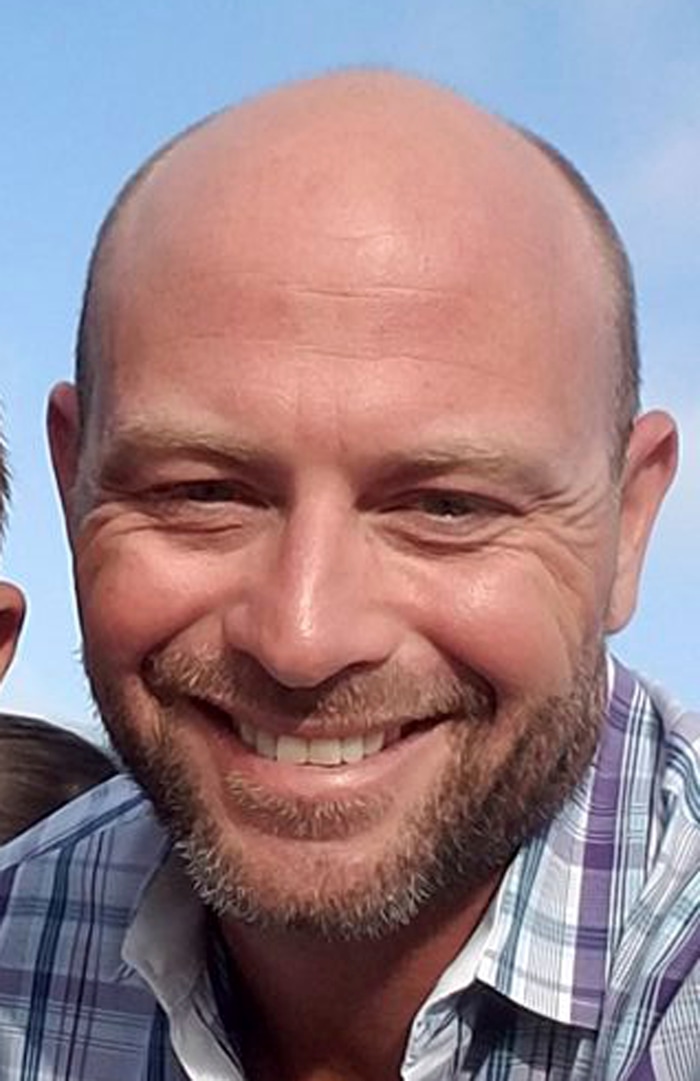 This undated photo shows Brian Fraser, one of the people killed in Las Vegas after a gunman opened fire on Sunday, Oct. 1, 2017, at a country music festival. (Facebook via AP)