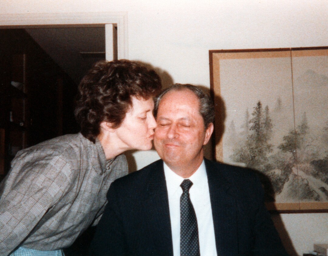 (Photo courtesy of Intellectual Reserve) A more tender moment for Mary and Bob Hales in 1975.