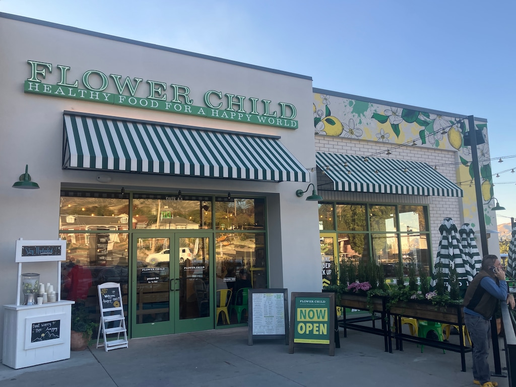 (Sean P. Means  |  The Salt Lake Tribune) Flower Child, a healthy fast-casual restaurant, opened its first Utah location on Oct. 15, 2024, at Foothill Village, 1414 Foothill Blvd. in Salt Lake City.