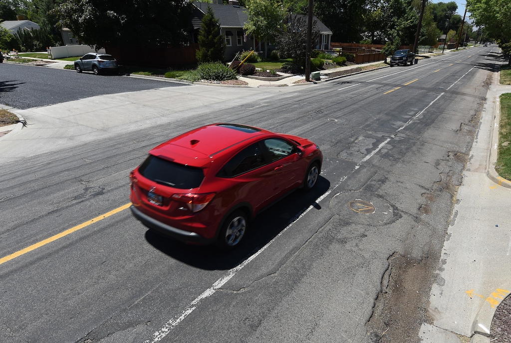 (Francisco Kjolseth | The Salt Lake Tribune) Numerous streets in Salt Lake City are in need of repair or replacement.