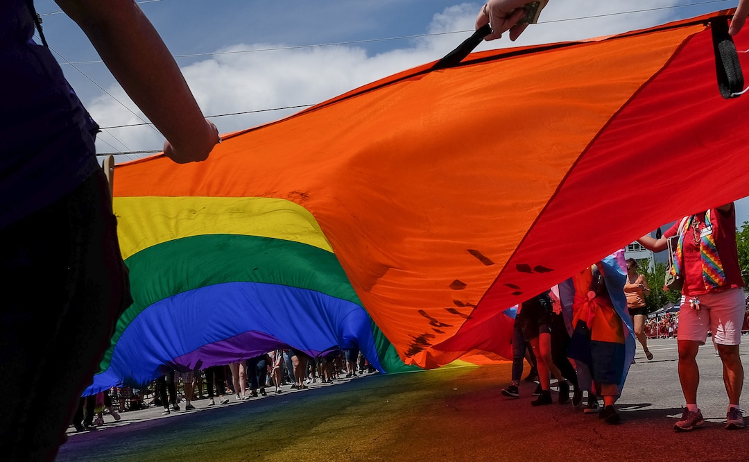 (Francisco Kjolseth  |  The Salt Lake Tribune)  Thousands participate in the Utah Pride Parade in Salt Lake City on Sunday June 2, 2019.