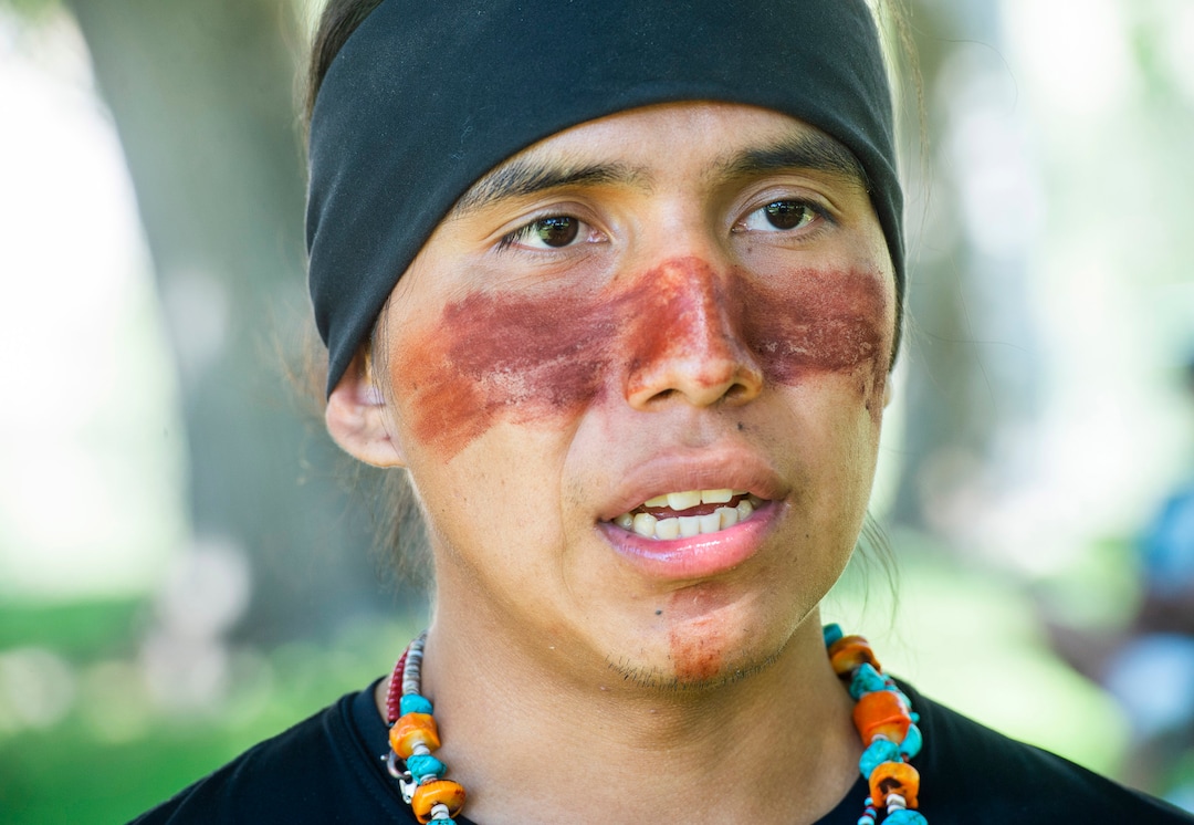 (Rick Egan  |  The Salt Lake Tribune)     Willson Atene, from Monument Valley, talks about the “Running As Medicine - Indigenous Youth Prayer Run” he had just finished, on Saturday, Sept. 5, 2020.
