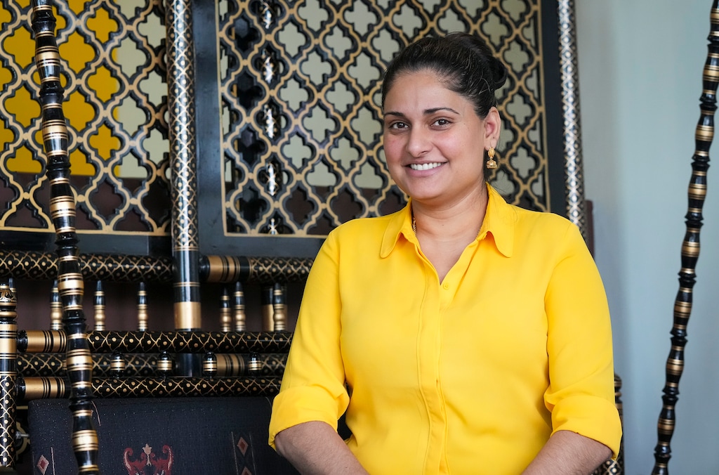 (Bethany Baker  |  The Salt Lake Tribune) Paramjit Kaur in her restaurant, Star of India, in its recently opened Ballpark location in Salt Lake City on Thursday, April 3, 2025.