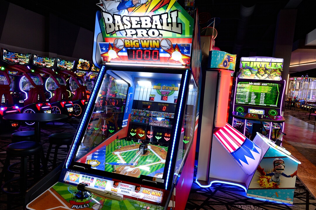 (Francisco Kjolseth  |  The Salt Lake Tribune)  All Star Bowling has opened a new 70,000 square foot, high-tech bowling and entertainment center at Valley Fair Mall, in West Valley City. It has 32 lanes with luxury seating, laser tag and virtual reality games as well as old-school air hockey, basketball and bumper cars. Inside the center is the new Pins & Ales 21+ bar with more games including axe throwing.