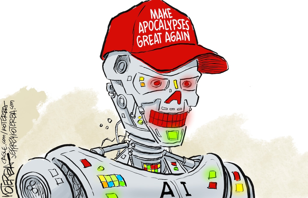 Cartoon AI MAGA