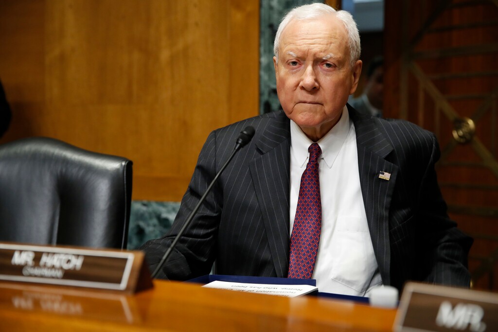 (Jacquelyn Martin | The Associated Press) In this June 28, 2018, file photo, Sen. Orrin Hatch, R-Utah, chair of the Senate Finance Committee, attends a hearing on Capitol Hill in Washington. Hatch bemoaned the disappearance of political civility, kinship and cross-party collaboration during a farewell speech Wednesday, Dec. 12 where he called the Senate a legislative body in "crisis."