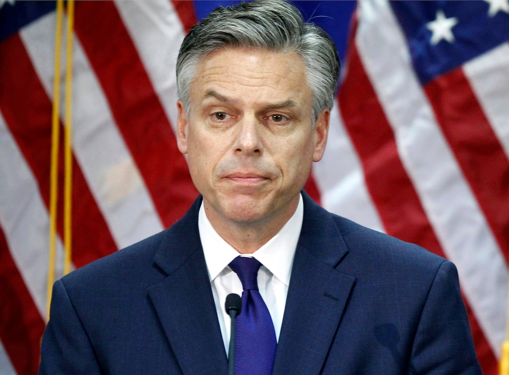 FILE - In this Jan. 16, 2012, file photo, former then-Utah Gov. Jon Huntsman speaks in Myrtle Beach, S.C., as he ends his campaign for president. The White House says that President Donald Trump is nominating Huntsman as ambassador to Russia. (AP Photo/Charles Dharapak, File)