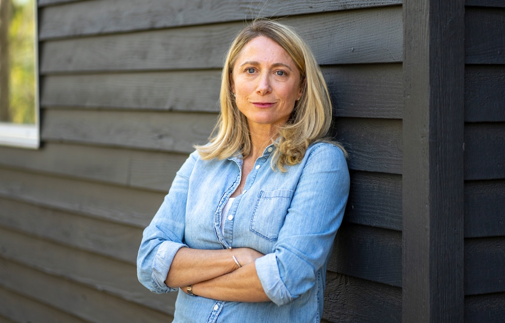 (Rick Egan | The Salt Lake Tribune) Alisha Gorder at her home in Park City, on Monday, Aug. 26, 2024. Gorder began receiving regular mammograms and ultrasounds to screen for breast cancer after her doctor told her at 40 that she has dense breast tissue, which carries a higher risk. But when she moved to Utah in 2022, she found it hard to find a provider who would conduct a supplemental ultrasound.