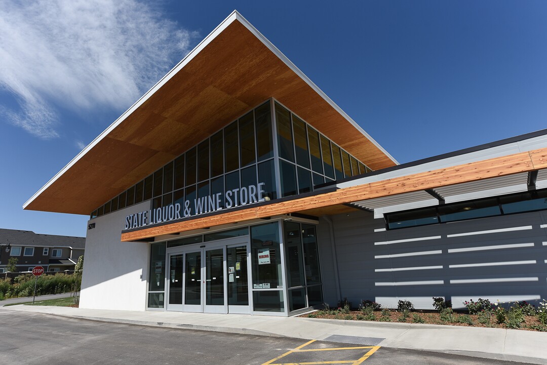 (Francisco Kjolseth  |  The Salt Lake Tribune)  Utah's newest liquor store will open at 11 a.m. on Friday, Aug. 30, 2019 in Herriman with 13,300 square feet of retail space, storage and office space and built with high efficiency standards in mind.