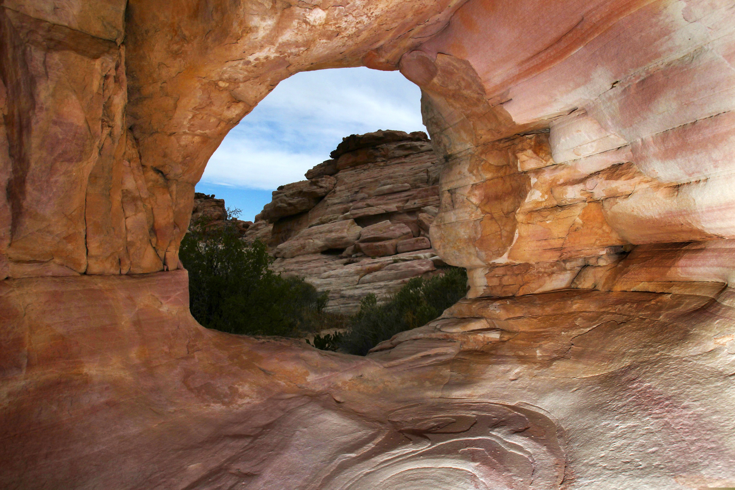 (Jeff Scheid/Las Vegas Review-Journal file photo) Rock formations are part of Gold Butte, located about 90 miles northeast of Las Vegas. U.S. Interior Secretary David Bernhardt says he has no plans for additional changes to national monuments as recommended by his predecessor, but says it's ultimately up to President Donald Trump. Former U.S. Interior Sec. Ryan Zinke recommended shrinking Gold Butte, but President Trump has yet to act on the proposal.