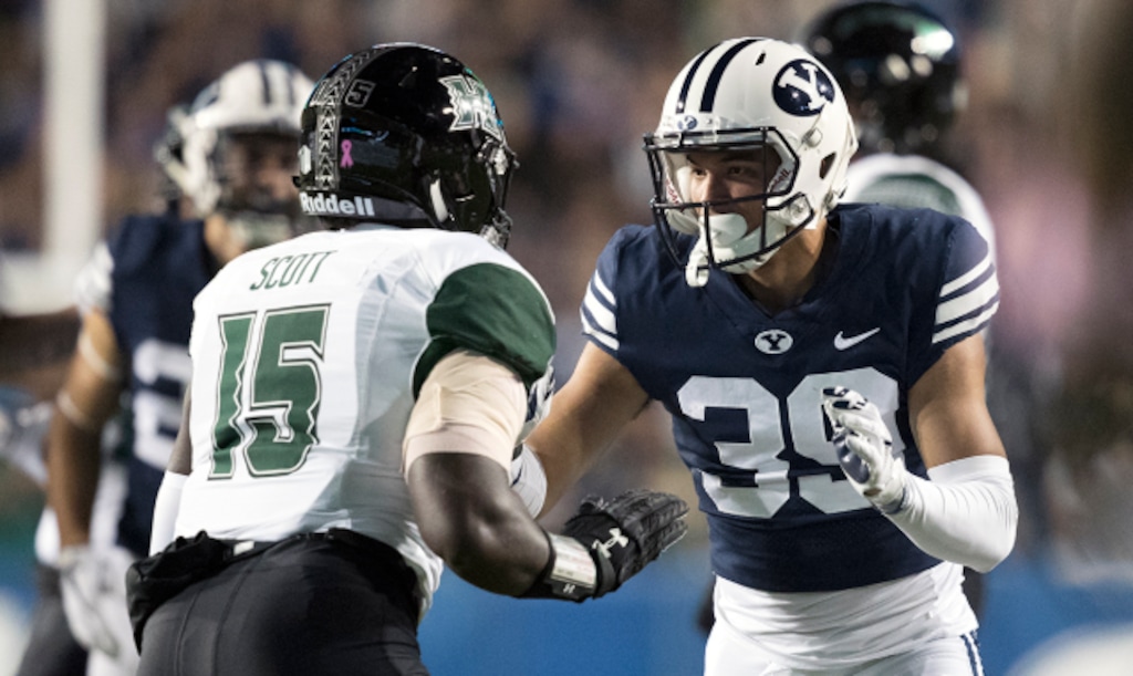 Photo by Jaren Wilkey/BYU

Redshirt junior Jared Kapisi could possibly play in his first football game in Hawaii since he was a senior at Maui High School when BYU meets Hawaii in the Hawaii Bowl on Christmas Eve.
