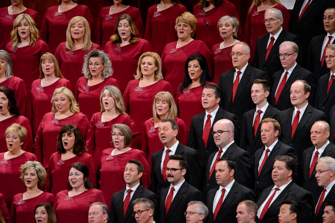 (Trent Nelson  |  The Salt Lake Tribune)  The Tabernacle Choir at Temple Square during the morning session of the189th Annual General Conference of The Church of Jesus Christ of Latter-day Saints in Salt Lake City on Sunday April 7, 2019.